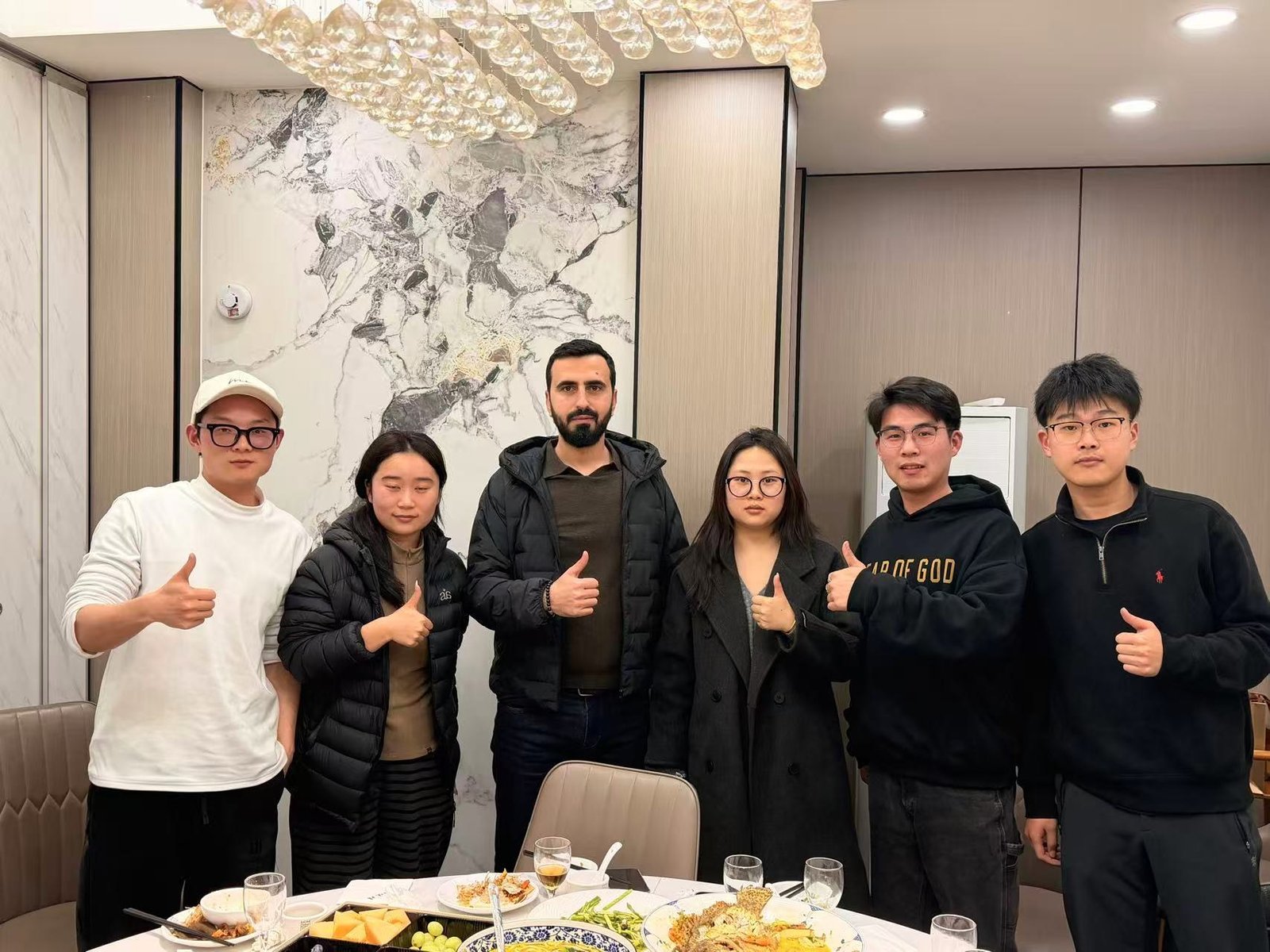 Avatar team meeting with an international customer